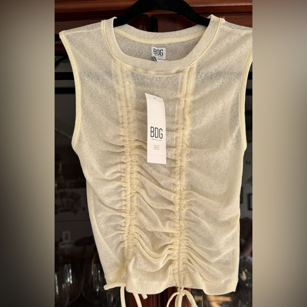 BDG Urban Outfitters Ruched Slub Crop Tank - Picture 5 of 8